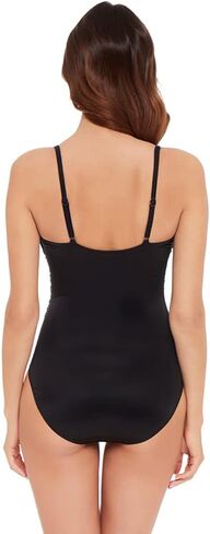 MagicSuit Women's Swimwear Solid Isabel Tummy Control Ruffle Front Soft Cup One Piece Swimsuit in Saudi Arabia