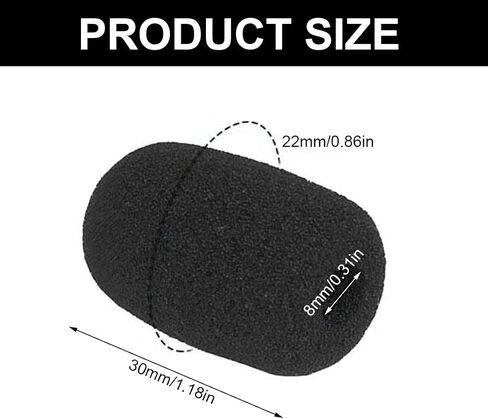 20 pieces microphone windscreen pop filter microphone foam mini microphone headset windscreen handheld microphone windscreen with good elasticity and contractility for KTV outdoor activities in Saudi Arabia
