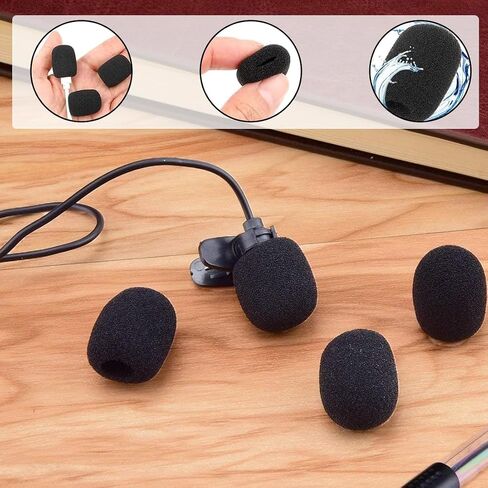 20 pieces microphone windscreen pop filter microphone foam mini microphone headset windscreen handheld microphone windscreen with good elasticity and contractility for KTV outdoor activities in Saudi Arabia