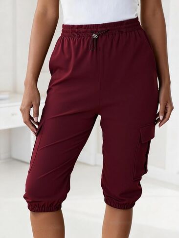 Womens Capris with Pockets Fit Capri Pants Dressy Lightweight Ladies Pants for Hiking in Saudi Arabia
