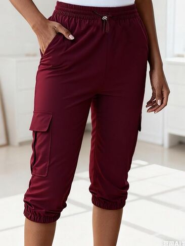 Womens Capris with Pockets Fit Capri Pants Dressy Lightweight Ladies Pants for Hiking in Saudi Arabia