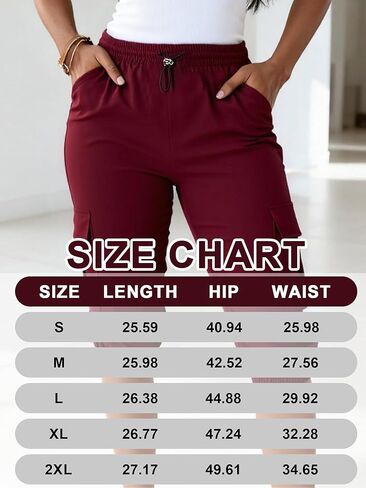 Womens Capris with Pockets Fit Capri Pants Dressy Lightweight Ladies Pants for Hiking in Saudi Arabia