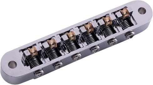 Tune-O-Matic جسر دوار مع مجموعة ترصيع بديلة لـ Les Paul/SG/ES-335 (كروم) in Kuwait