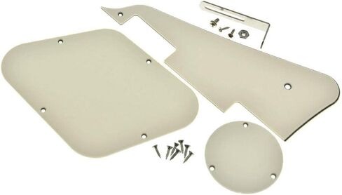 Dopro LP Guitar Pickguard اللوحة الخلفية غطاء التجويف الخلفي لوحة التبديل ودعامة تثبيت من الصلب النيكل مع مسامير تثبيت Pickguard من الصلب لمرآة USA Les Paul in Saudi Arabia