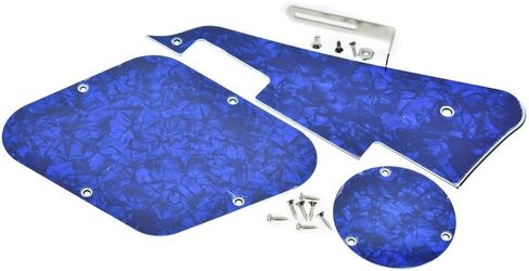 Dopro LP Guitar Pickguard اللوحة الخلفية غطاء التجويف الخلفي لوحة التبديل ودعامة تثبيت من الصلب النيكل مع مسامير تثبيت Pickguard من الصلب لمرآة USA Les Paul in Saudi Arabia