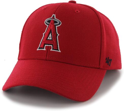 قبعة '47 MLB Los Angeles Angels Juke MVP قابلة للتعديل، مقاس واحد، أحمر in Saudi Arabia