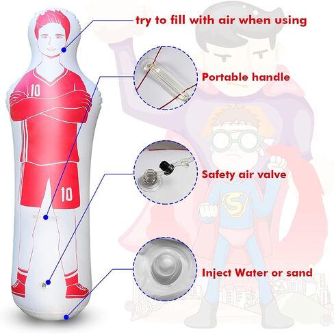 Inflatable Soccer Dummy Goalkeepr Air Mannequin Free Kick Wall Goalkeeper Defender Training in Saudi Arabia