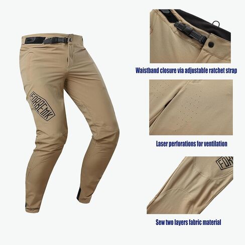 سراويل FORBEMK للرجال لركوب الدراجات الجبلية لركوب الدراجات الجبلية، سريعة الجفاف وخفيفة الوزن وقابلة للتنفس BMX Downhill Bike Pants in Kuwait