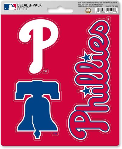 FANMATS 39343 Philadelphia Phillies Decal 3-pk in Saudi Arabia