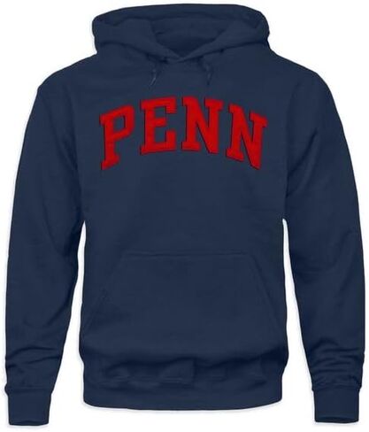 Barnesmith NCAA Unisex Hooded Sweatshirt, Veritas Logo in Tackle Twill Applique in Kuwait