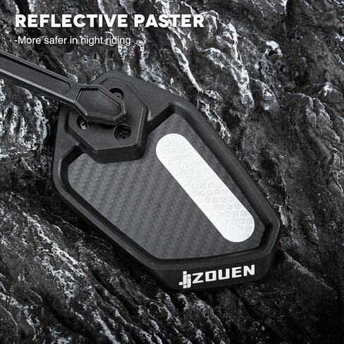 Bike Mirror Handlebar Mount, Scratch Resistant Convex Glass, Carbon Fiber Housing, Rotatable Bicycle Rear View Mirrors, Bike Rearview Mirror for MTB, E-bike, Bike Accessories, Fit 20-23mm in Saudi Arabia