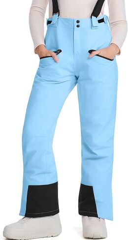 Womens Ski Pants Insulated Snow Pants Waterproof Winter Outdoor Hiking Pants Adjustable Waist Snowboard Pant in Saudi Arabia