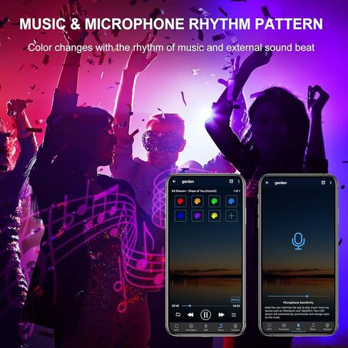 MEIKEE 42W أضواء غسالة الجدار، RGBCW التطبيق الذكي للماء في الهواء الطلق شريط ضوء LED، RGB لون تغيير ضوء DJ المرحلة الإضاءة لعيد الميلاد عيد الهالوين حفلة عيد ميلاد 4 حزمة in Saudi Arabia