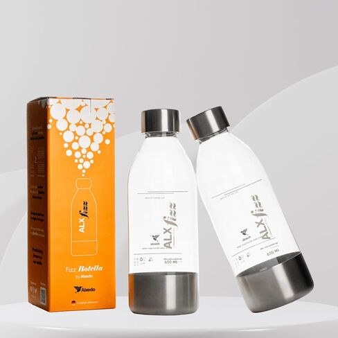| زجاجة بلاستيكية ALXfizz سعة 21.98 أونصة سائلة لتغويز المياه | المتانة وقابلية النقل | خالية من مادة BPA | لا روائح أو نكهات | متوافق مع أجهزة غاز ALXfizz in Saudi Arabia