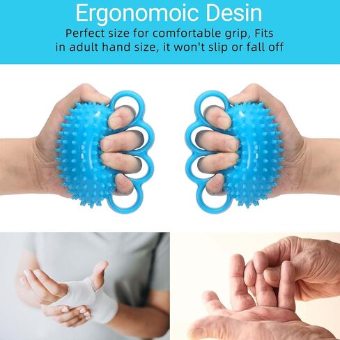 Stress Balls for Adults, Hand Grip Strength Trainer, Squeeze Balls for Hand Therapy - Pain Relief & Improve Flexibility, Hand Strengthening Devices Hand Exercisers for Strength Resistance Trainer in Saudi Arabia