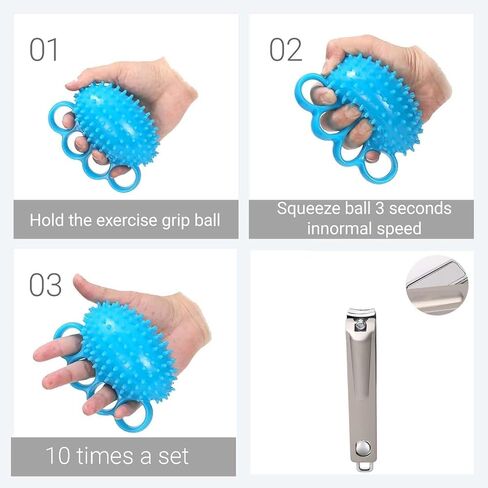 Stress Balls for Adults, Hand Grip Strength Trainer, Squeeze Balls for Hand Therapy - Pain Relief & Improve Flexibility, Hand Strengthening Devices Hand Exercisers for Strength Resistance Trainer in Saudi Arabia