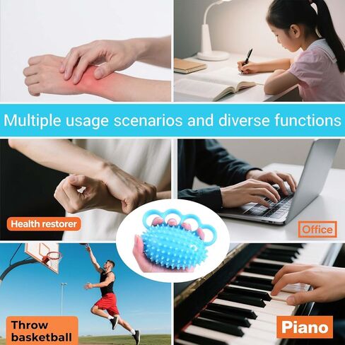 Stress Balls for Adults, Hand Grip Strength Trainer, Squeeze Balls for Hand Therapy - Pain Relief & Improve Flexibility, Hand Strengthening Devices Hand Exercisers for Strength Resistance Trainer in Saudi Arabia