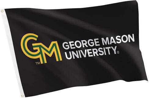 Desert Cactus George Mason University GMU Flag - 3 x 5 Feet Patriots Banner, Indoor/Outdoor Durable Fabric, 100% Polyester Design (Green) in Saudi Arabia