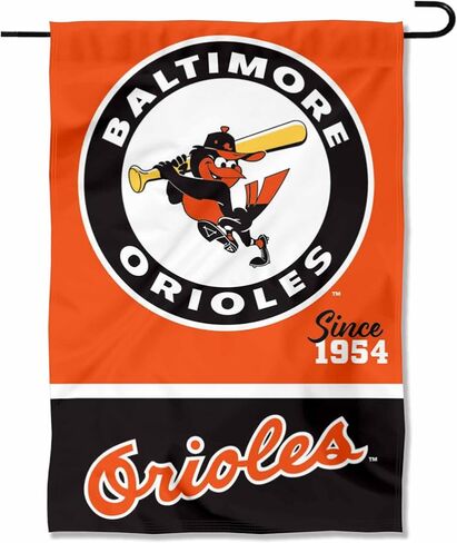Baltimore Orioles Retro Vintage Throwback Double Sided Garden Flag in Saudi Arabia