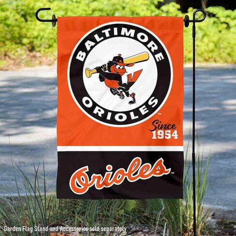 Baltimore Orioles Retro Vintage Throwback Double Sided Garden Flag in Saudi Arabia