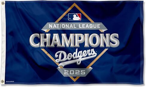 Los Angeles Dodgers World Series 2025 and NL Champions 3x5 Flag in Saudi Arabia