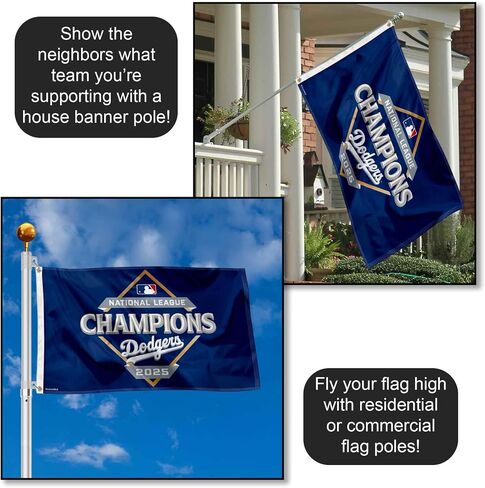 Los Angeles Dodgers World Series 2025 and NL Champions 3x5 Flag in Saudi Arabia