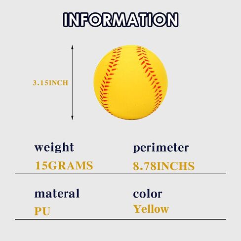 4 Pack Foam Baseballs Practice softballs 9 inch Training Soft Baseballs Batting Hitting Fielding Indoor Outdoor in Saudi Arabia