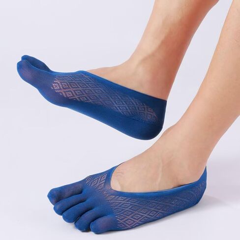 Unisex Non-Slip Grip Toe Socks 2-Pack - Gripper Socks for Yoga, Pilates & Workout in Saudi Arabia