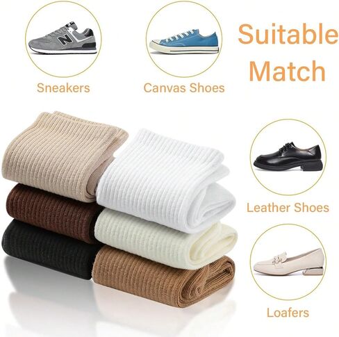 3 Pairs Adorable Women's Knitted Socks, Casual Cotton Sports Socks, Comfort Breathable, Fashion Clothing Gift, Autumn Style in Saudi Arabia