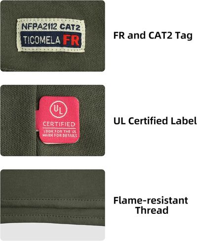 TICOMELA FR Face Mask Balaclava Flame Resistant Hood CAT2 Arc Rated | Welding Safety Cover Hood, One Size Protective Workwear in Saudi Arabia