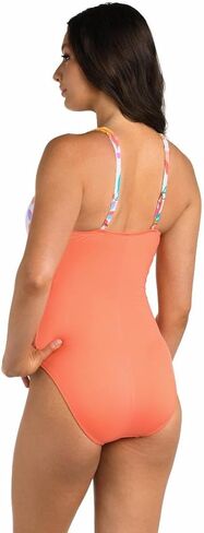 24th & Ocean Women's Faux Wrap One Piece Swimsuit in Saudi Arabia