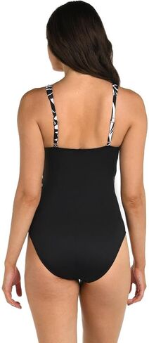 24th & Ocean Women's Faux Wrap One Piece Swimsuit in Saudi Arabia