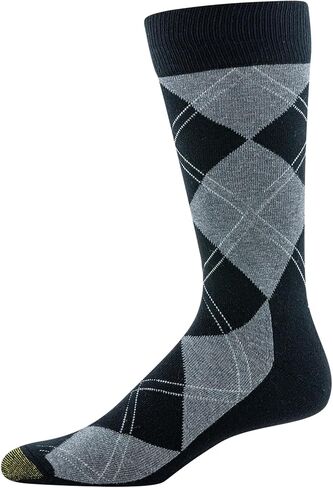 GOLDTOE mens Comfort Cushion Argyle Crew Socks, 3-pairs in Saudi Arabia