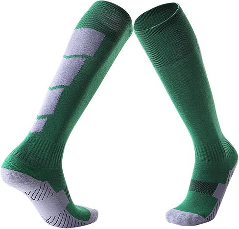 Men's Football Socks Thick Bottom Cushioned Sports Socks Sweat Absorption Breathable Non-Slip Football Socks in Saudi Arabia