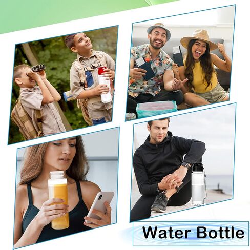 22 Pcs 17 oz Plastic Water Bottle Bulk Reusable Water Bottles with Handle Strap Sports Travel Bottles for Outdoor Cycling Camping Travel School Office (Color Set 1) in Saudi Arabia