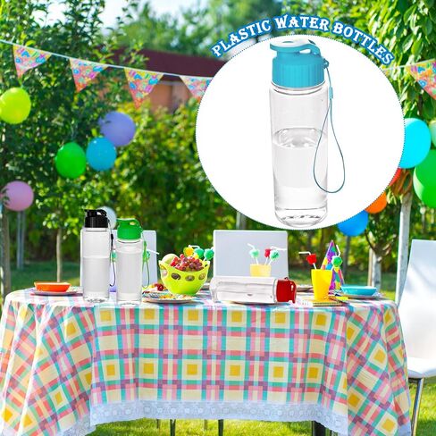 22 Pcs 17 oz Plastic Water Bottle Bulk Reusable Water Bottles with Handle Strap Sports Travel Bottles for Outdoor Cycling Camping Travel School Office (Color Set 1) in Saudi Arabia