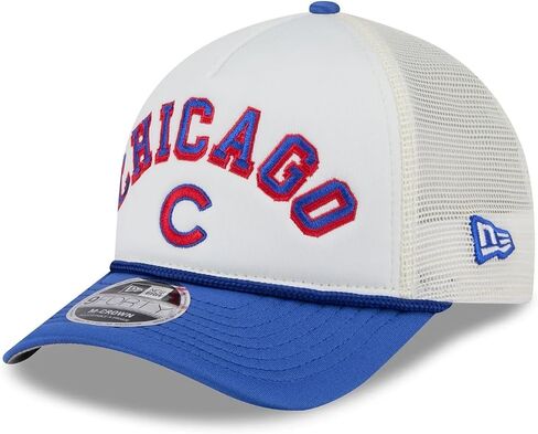 New Era MLB Chrome Arch 9FORTY M-Crown A-Frame Trucker Mesh Adjustable Snapback Hat One Size Fits All in Kuwait