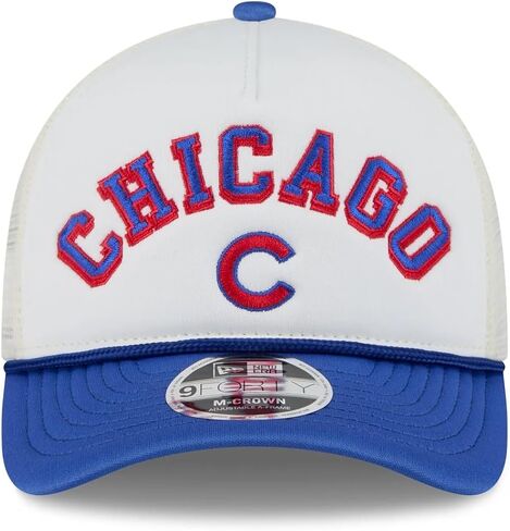 New Era MLB Chrome Arch 9FORTY M-Crown A-Frame Trucker Mesh Adjustable Snapback Hat One Size Fits All in Kuwait