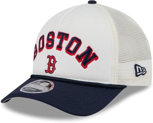 New Era MLB Chrome Arch 9FORTY M-Crown A-Frame Trucker Mesh Adjustable Snapback Hat One Size Fits All in Saudi Arabia