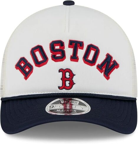 New Era MLB Chrome Arch 9FORTY M-Crown A-Frame Trucker Mesh Adjustable Snapback Hat One Size Fits All in Saudi Arabia