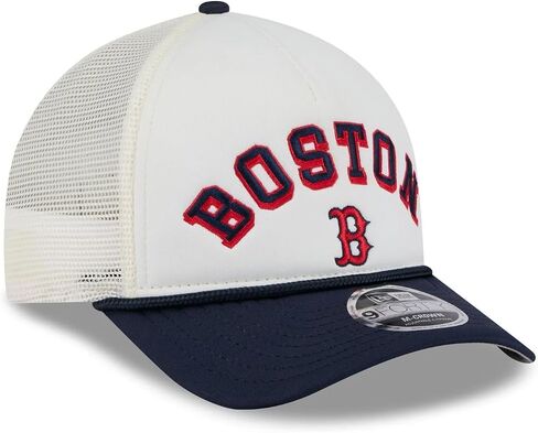 New Era MLB Chrome Arch 9FORTY M-Crown A-Frame Trucker Mesh Adjustable Snapback Hat One Size Fits All in Saudi Arabia