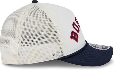 New Era MLB Chrome Arch 9FORTY M-Crown A-Frame Trucker Mesh Adjustable Snapback Hat One Size Fits All in Saudi Arabia