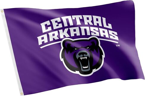 Desert Cactus University of Central Arkansas UCA Flag - 3 x 5 Feet Bears Banner, Indoor/Outdoor Durable Fabric, 100% Polyester Design (Style 1a) in Saudi Arabia