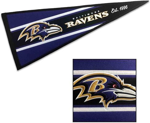 راية WinCraft Baltimore Ravens المطرزة والمخيطة in Saudi Arabia