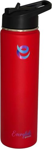 24oz Stainless Steel Water Bottle – Vacuum Insulated, Leak-Proof, Wide Mouth – Keeps Drinks Cold & Hot for 12 Hours – Perfect for Gym, Sports, and Outdoors (Wine Red) in Saudi Arabia