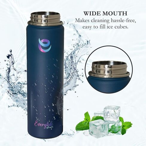 24oz Stainless Steel Water Bottle – Vacuum Insulated, Leak-Proof, Wide Mouth – Keeps Drinks Cold & Hot for 12 Hours – Perfect for Gym, Sports, and Outdoors (Wine Red) in Saudi Arabia