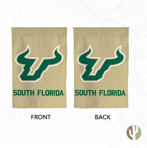 Desert Cactus University of South Florida USF Garden Flag – 19 x 12 inch South Florida Bulls Banner, For Outdoor Display and Events (Design C) in Saudi Arabia