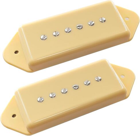 Pro P90-BLA High output Alnico 5 P90 Soapbar Single Coil Pickup for LP SG Electric Guitar Neck Bridge Pickups Set, Black in Saudi Arabia