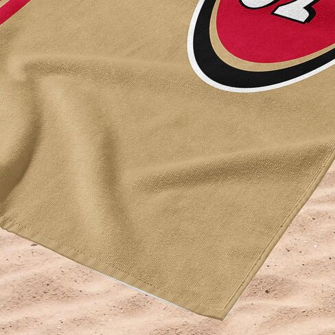 Northwest NFL San Francisco 49ers Microfiber Beach Towel, 30 x 60 Inches – Quick Dry, Sand Resistant, Lightweight, Highly Absorbent, Incisor Design in Saudi Arabia