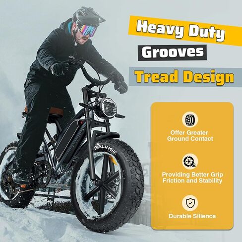 1/2 Pack with Tube/no Tube Fat Tire for Ebike Mountain Bike Heavy Duty High-Performance Wear-Resistant E-Bike Mountain Snow Bike Tire 20" x 4" (Black-1/2 Tires 1/2 Tubes 2levers) in Saudi Arabia